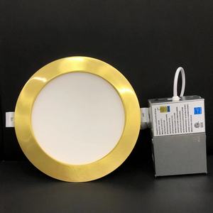 Pot lumineux doré ETL ES FCC 4 ''6'' 9W + 3w 12W + 3W 5CCT avec veilleuse Dim to Warm Vert Bleu Rose Violet 100-130v 100-277v - Product Image 2
