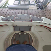 Tapis de pont en EVA imitation teck pour plateforme de bain et cockpit de bateau 2010 Chaparral Sunesta 264, style SeaDek MarineMat Gatorstep, auto-adhésif