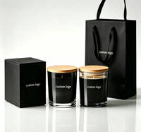 Ensemble cadeau de diffuseurs de parfum d'ambiance de Noël de luxe personnalisés à marque privée, bougies parfumées à la cire de soja faites à la main