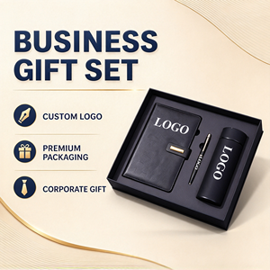 Cuaderno de Negocios con Logotipo Personalizado, Juego de Regalo 3 en 1 de Cuero Negro con Hebilla Plateada para Reuniones Empresariales, Set de Bienvenida para Empleados, Directo de Fábrica - Product Image 1