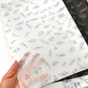 Custom Logo Printed Translucent Sydney Paper PE Coating Clothing Bag Wrapping for Shoes Socks Wine Bottle Gift Packaging Copy