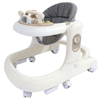 Déambulateur pliable 4-en-1 pour bébés, réglable en hauteur, avec plateau amovible et contrôle de vitesse, pour 6-18 mois - Vente en gros