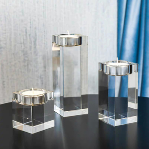 Tempat Lilin Kristal Bentuk Kubus Jembatan Kecil, Tempat Lilin Kristal Kustom untuk Dekorasi Rumah, Hadiah Paskah - Product Image 3