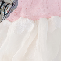 Nouvel ensemble 2 pièces pour filles de 1 à 3 ans, printemps-automne, avec col à fleurs en dentelle, mignon et élégant