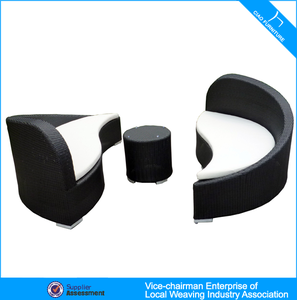Diseño de filosofía china YinYang Patio al aire libre Tumbona ajustable piscina lateral Chaise Lounge Chair con cojín y Mesa - Product Image 2