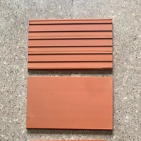 Carreaux de sol en terre cuite, briques carrées, extérieur, taille 200*200, couleur rouge naturel, style rustique