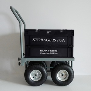 Usine ODM 4-<span class=keywords><strong>chariot</strong></span> à outils en caoutchouc pneumatique corps en acier <span class=keywords><strong>chariot</strong></span> à main plate-forme en métal OEM quatre roues pour transporteur mobile d'usine - Product Image 6