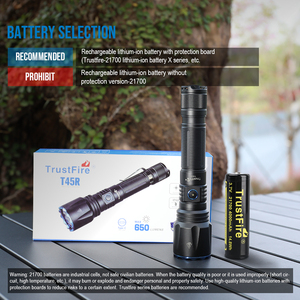 Torcia Laser LEP T45R, Raggio d'Azione 1,69 KM, Impermeabile, <span class=keywords><strong>Ricaricabile</strong></span> USB, in Lega di Alluminio 21700, Faro da Caccia - Product Image 4
