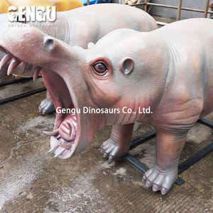 Statua in fibra di vetro animale di natale per interni a grandezza naturale in metallo resistente scuole interne asili nido aeroporti centri commerciali - Product Image 3