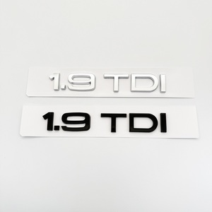 Adesivi per Auto con <span class=keywords><strong>Logo</strong></span> 1.9TDI in ABS per <span class=keywords><strong>Audi</strong></span> A1 A3 A4 A5 A6 A7 A8 Q3 Q5 Q7, Badge Decorativo per Modifiche - Product Image 1