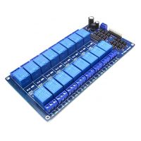 Modul Relay Frekuensi Tinggi & RF 16 Saluran dengan Optocoupler LM2596 Papan Kontrol Daya dalam 5V atau 12V