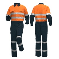 Salopette une pièce respirante d'été personnalisable pour les ateliers Col montant à fermeture éclair en coton réfléchissant transfrontalier Commerce extérieur