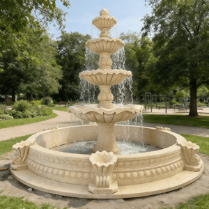 <span class=keywords><strong>Fontaine</strong></span> en marbre naturel sculptée à la main en forme de tête de cheval pour jardins extérieurs - Product Image 3