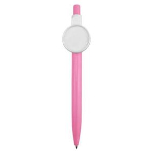 Stylo à bille à <span class=keywords><strong>action</strong></span> par pression en plastique AI-MICH, nouveau modèle promotionnel, badge bouton de 25 mm, <span class=keywords><strong>couleur</strong></span> personnalisée, impression sérigraphique portable - Product Image 3