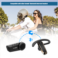 Intercom de groupe FreedConn KY-pro 6 voies 5.1 pour casque de moto, kit mains libres, partage de musique sans fil, micro souple et rigide