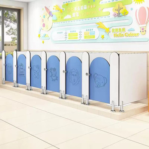 <span class=keywords><strong>Mampara</strong></span> de Inodoro Infantil de Diseño Moderno, Montada en el Suelo, de Acero Inoxidable, para <span class=keywords><strong>Ducha</strong></span>, Uso Escolar, Impermeable - Product Image 1