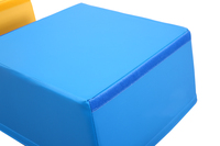 Nouvelle conception de section de jeu souple pour enfants Boîte à chevaux trapézoïdale junior Boîte d'entraînement au saut couvert de PVC