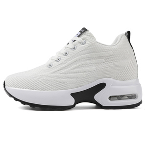 Chaussures de sport tendance pour femme, confortables et légères, blanches, rehaussantes, pour la marche et le quotidien, collection automne - Product Image 1