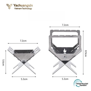 Estufa Portátil de Leña de Aluminio, Plegable, para Acampar al Aire Libre, Diseño Simple, para Uso en Todas las Estaciones - Product Image 3
