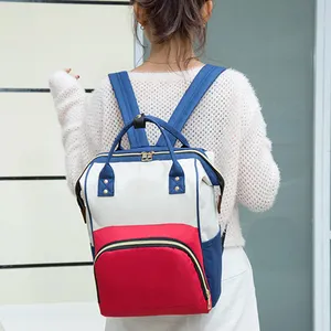 Bà Bầu Không Thấm Nước Cho Con Bú Nappy Back Pack Baby Travel Với Xe Đẩy Dây Đeo Túi Tã Ba Lô Cho Mẹ