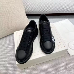 Zapatos de Diseñador de Lujo en Tendencia 2026, Zapatos de Plataforma con Cordones de Cuero para Hombre, Zapatos de Marca con Graffiti, Zapatillas Casuales Blancas y Negras para Hombre y Mujer - Product Image 2