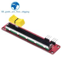 TZT Slide Potentiometer 10K Modul Linear Output Ganda untuk Blok Elektronik Arduino AVR