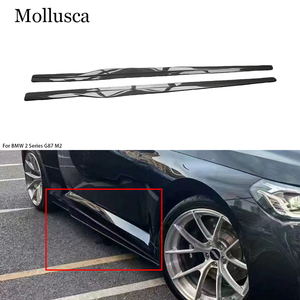 สเกิร์ตข้างคาร์บอนไฟเบอร์แท้ สำหรับรถ BMW ซีรีส์ 2 M2 G87 Coupe รุ่น R44 สไตล์ปี 2022-2024 - Product Image 1