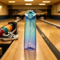 Bouteille d'eau étanche en Tritan+PP avec couvercle à ouverture rapide, isolation thermique, pour boire directement, idéale pour la randonnée, le camping et l'école