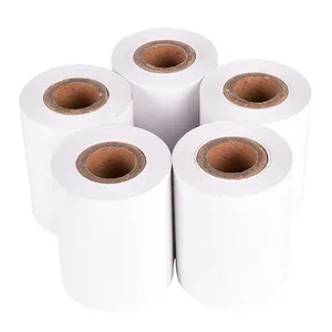 Custom 57 * 50 Mm Cash Register Receipt Paper ATM POS Machine Printing Thermal Register Receipt Paper Roll