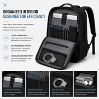 Sac à dos professionnel antivol en polyester Oxford pour ordinateur portable, avec fermeture éclair, idéal pour les voyages et le travail, grande capacité, unisexe