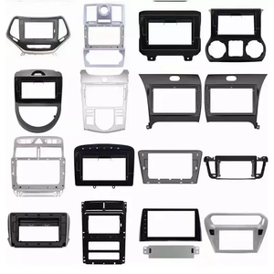 Cadre d'installation de lecteur multimédia DVD audio de voiture classique en plastique noir UV de 9 pouces, accessoires intérieurs - Product Image 2