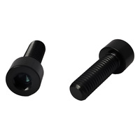GR5 baut Titanium M8 * 25mm harga pabrik baut soket Hex kepala bulat hitam sekrup amd