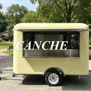 Quiosco de Comida Totalmente Equipado, Carrito de Comida Móvil Pequeño para Pizza, Tacos y Papas Fritas, Remolque Eléctrico de Comida - Product Image 1
