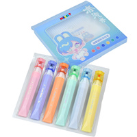Lot de surligneurs mignons en forme de lapin guimauve, 6 couleurs pastel douces, pour enfants, vente en gros