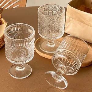 Calici goffrati ad alto aspetto 200ML tazza di gelato verticale a strisce da Dessert <span class=keywords><strong>bicchiere</strong></span> di vino - Product Image 3
