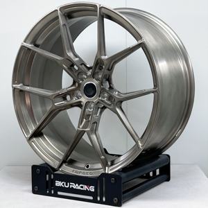 ล้อฟอร์จ Bku 5x112 สำหรับล้อออดี้ A8 S8 D5 Q3 Q5 Q7 SQ7 <span class=keywords><strong>SQ5</strong></span> Q8 RSQ8 <span class=keywords><strong>E</strong></span>-<span class=keywords><strong>tron</strong></span> GT ขนาด 19 20 21 22 นิ้ว ขอบเว้า ขัดเงา ล้ออัลลอย - Product Image 3