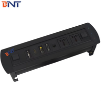 Prise de bureau motorisée inclinable BNT de haute qualité à 2 prises d'alimentation, VGA, AUDIO, Media Socket, courant nominal 16A, niveau IP44, SDK