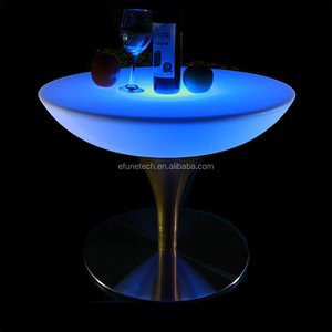 Modern Design Luxury Plastic Round Home Bar <strong>Table</strong> with 5050 RGB Led <strong>Lighting</strong> for Nightclub KTV Pub Outdoor Use - Product Image 3