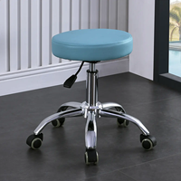 Chaise de bureau moderne réglable en hauteur avec roulettes, tabouret pivotant confortable pour salle à manger et bureau