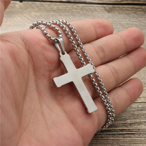 yunnique <b>Cross</b> Pendant Necklace Fashionable Gold Zinc Alloy Unisex Gift Jewelry - Product Image 4