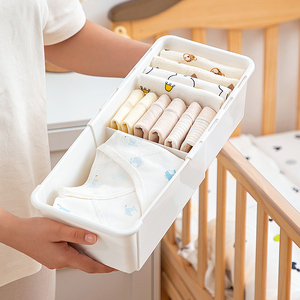 Nouveau organisateur d'articles divers en plastique pour placard Rectangle bébé produits boîte de rangement compartiments Flexible maison accessoires stockage - Product Image 3