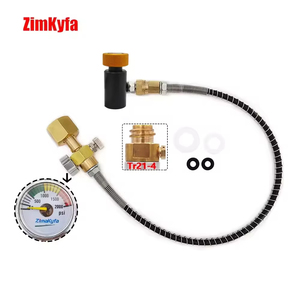 Adaptateur de remplissage de bouteille de CO2 SodaStream avec manomètre 2000 PSI et tuyau de 50 cm - Product Image 2