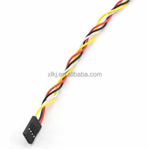 10pcs 4p קו 4p סיכות 2.54 מ "מ פליז מגע נקבה כדי מחבר כבל מקשר רב הנשי חוט מגשר קושר עבור לוח לחם 20 ס" מ - Product Image 3