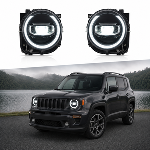 Fari LED Bianchi Brillanti 6000K per Jeep <span class=keywords><strong>Renegade</strong></span> 2016-2021, 12V, Alloggiamento Anti-Corrosione in ABS, Kit Plug+Play Auto - Product Image 1