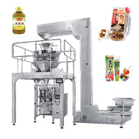 Pain de maïs Vertical automatique, remplissage de liquide sans air, poids de fruits secs et desséchants, Machine d'emballage pour beurre de cacahuètes