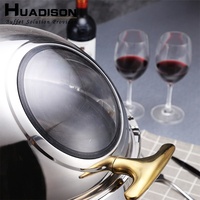 Huadison – présentoir de buffet en acier inoxydable, chauffe-plats
