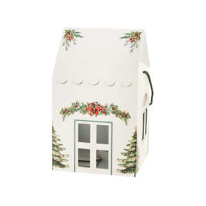 Scatola di pino verde con stringhe 24.5 cm x 24.5 cm x 15 cm - Product Image 1