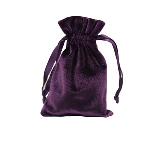Sac à cordon personnalisé avec logo imprimé, emballage cosmétique, pochette en velours suédé pour bijoux, vente chaude - Product Image 1