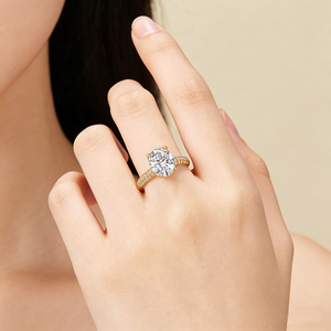 <span class=keywords><strong>Anillo</strong></span> Chapado en Oro de 18k <span class=keywords><strong>con</strong></span> Moissanita Elíptica de 3CT, <span class=keywords><strong>Anillo</strong></span> de Compromiso Elegante para Mujer <span class=keywords><strong>con</strong></span> Certificación GRA - Product Image 2