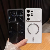 Étui de téléphone de luxe antichoc à chargement magnétique avec motif CD laser pour S26 Ultra S25 Plus S24 FE et iPhone 17 Pro Max
